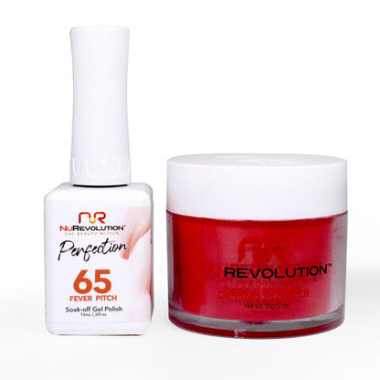 NR PERFECTION SET: GEL + DIP|ACRYLIC -#PFS065 FEVER PITCH