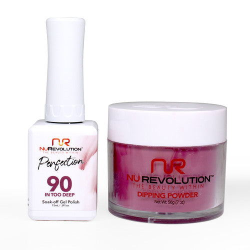 NR PERFECTION SET: GEL + DIP|ACRYLIC -#PFS090 IN TOO DEEP