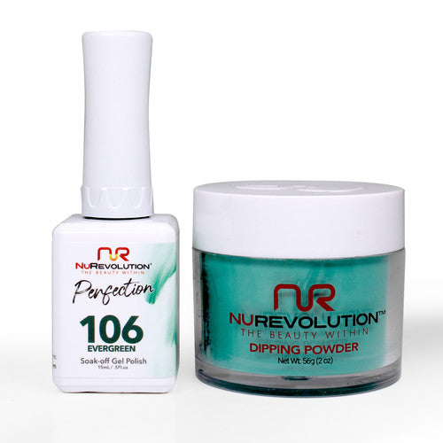 NR PERFECTION SET: GEL + DIP|ACRYLIC -#PFS106 EVERGREEN