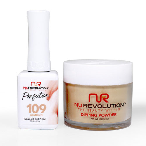 NR PERFECTION SET: GEL + DIP|ACRYLIC -#PFS109 ALMOND