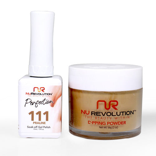 NR PERFECTION SET: GEL + DIP|ACRYLIC -#PFS111 PRALINE