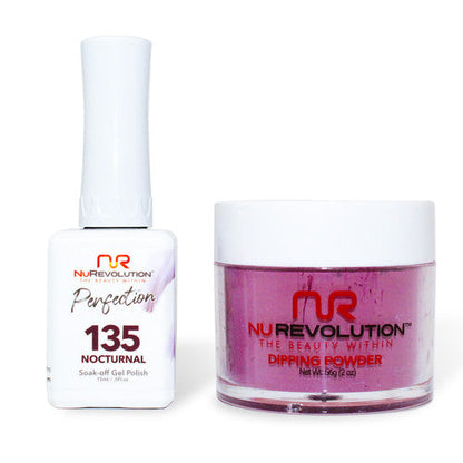 NR PERFECTION SET: GEL + DIP|ACRYLIC -#PFS135 NOCTURNAL