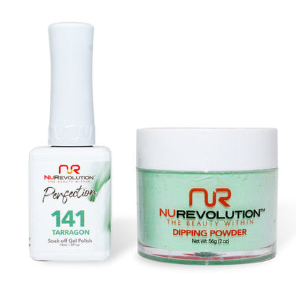 NR PERFECTION SET: GEL + DIP|ACRYLIC -#PFS141 TARRAGON