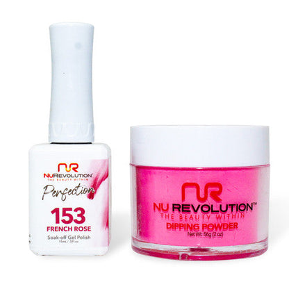 NR PERFECTION SET: GEL + DIP|ACRYLIC -#PFS153 FRENCH ROSE