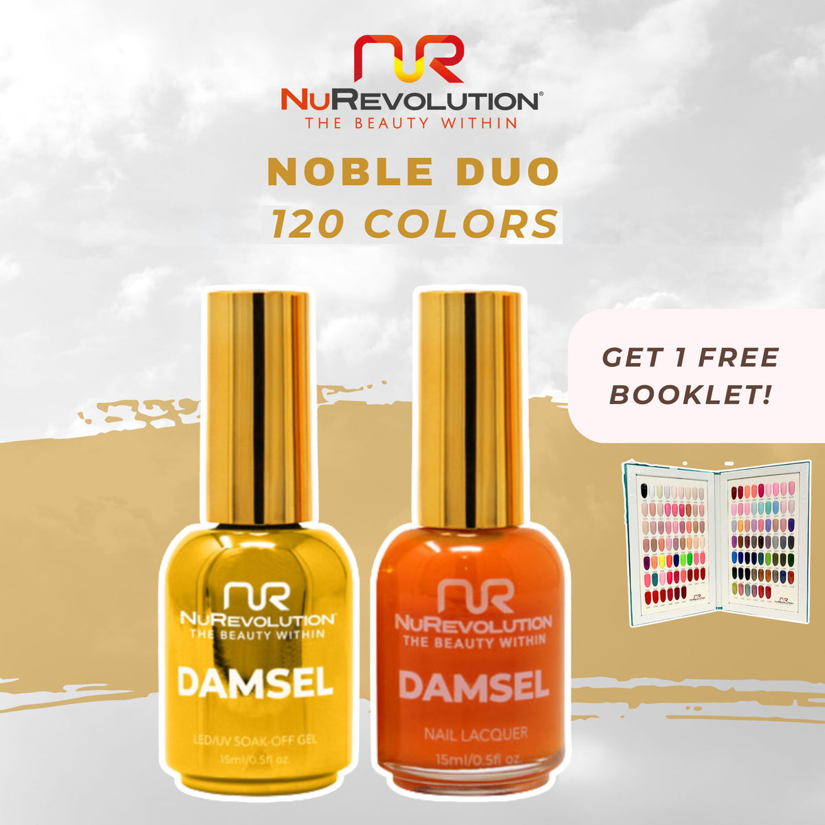 NUREVOLUTION Noble Duo  Collection: Duo (Lacquer+Gel).