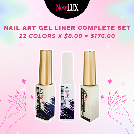 NEWLUX NAIL ART GEL LINER COMPLETE SET 