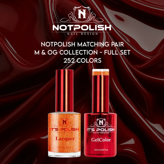 NotPolish Matching Pair 0.5oz -  M & OG Collection - Full set 252 colors w/ 1 set Color Chart
