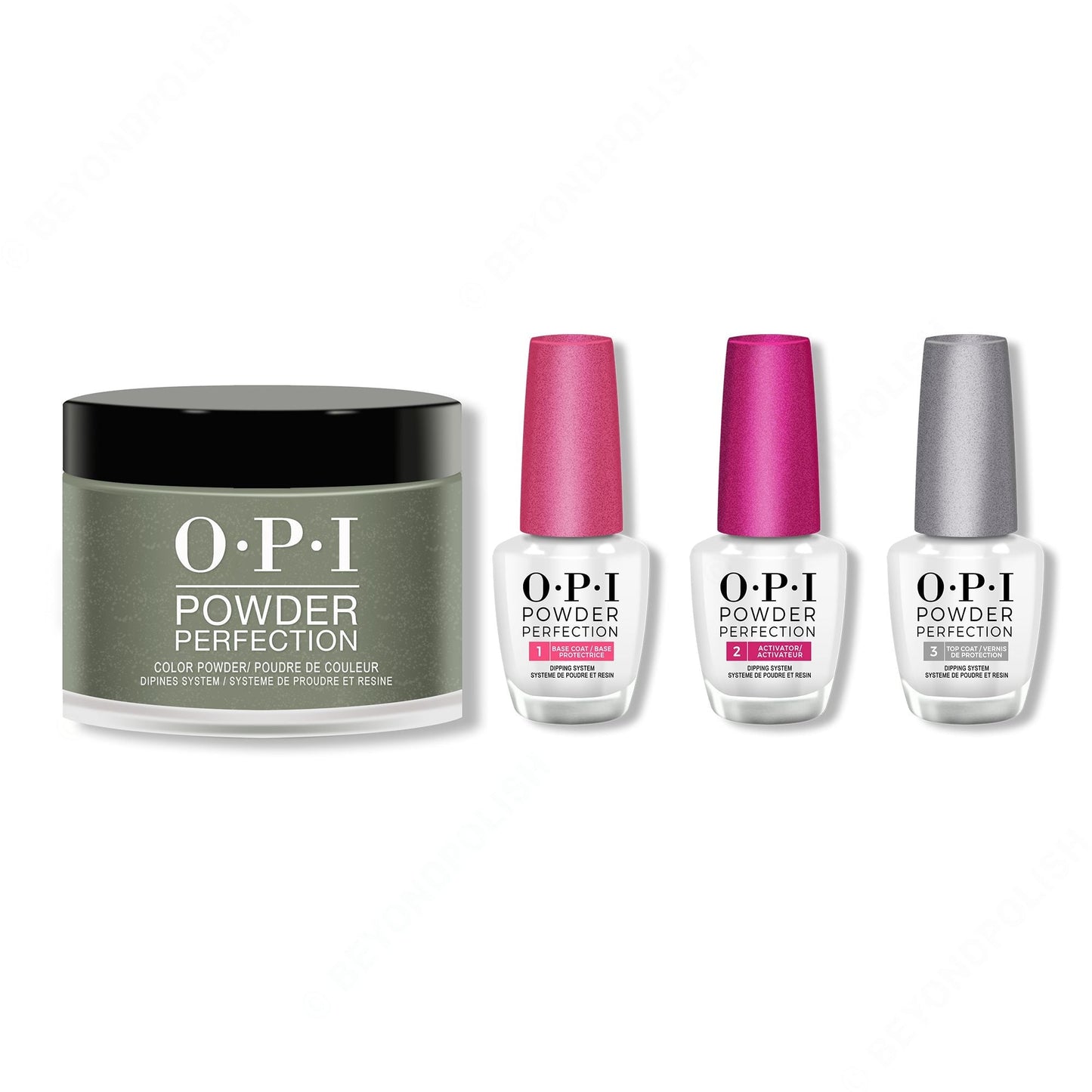 OPI - Dip Powder Combo - Liquid Set & Things I've Seen In Aber-Green