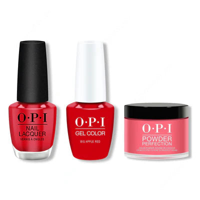 OPI - Gel, Lacquer & Dip Combo - Big Apple Red
