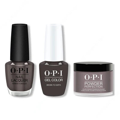 OPI - Gel, Lacquer & Dip Combo - Brown to Earth