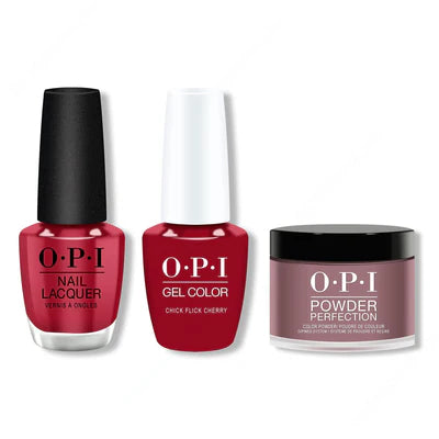 OPI - Gel, Lacquer & Dip Combo - Chick Flick Cherry