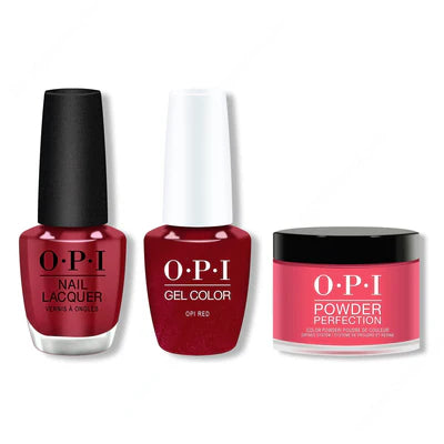 OPI - Gel, Lacquer & Dip Combo - OPI Red