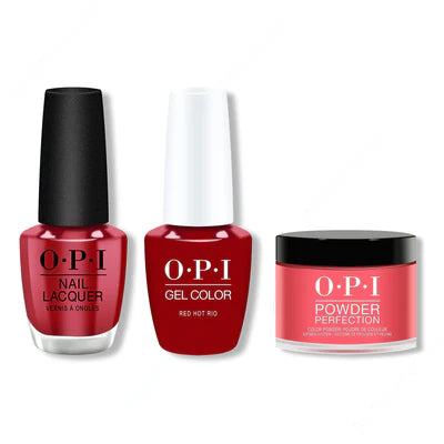 OPI - Gel, Lacquer & Dip Combo - Red Hot Rio