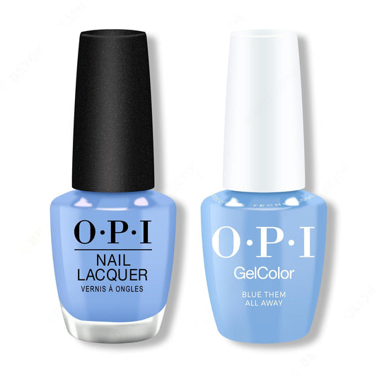OPI - Gel & Lacquer Intelli-Gel Combo - Blue Them All Away