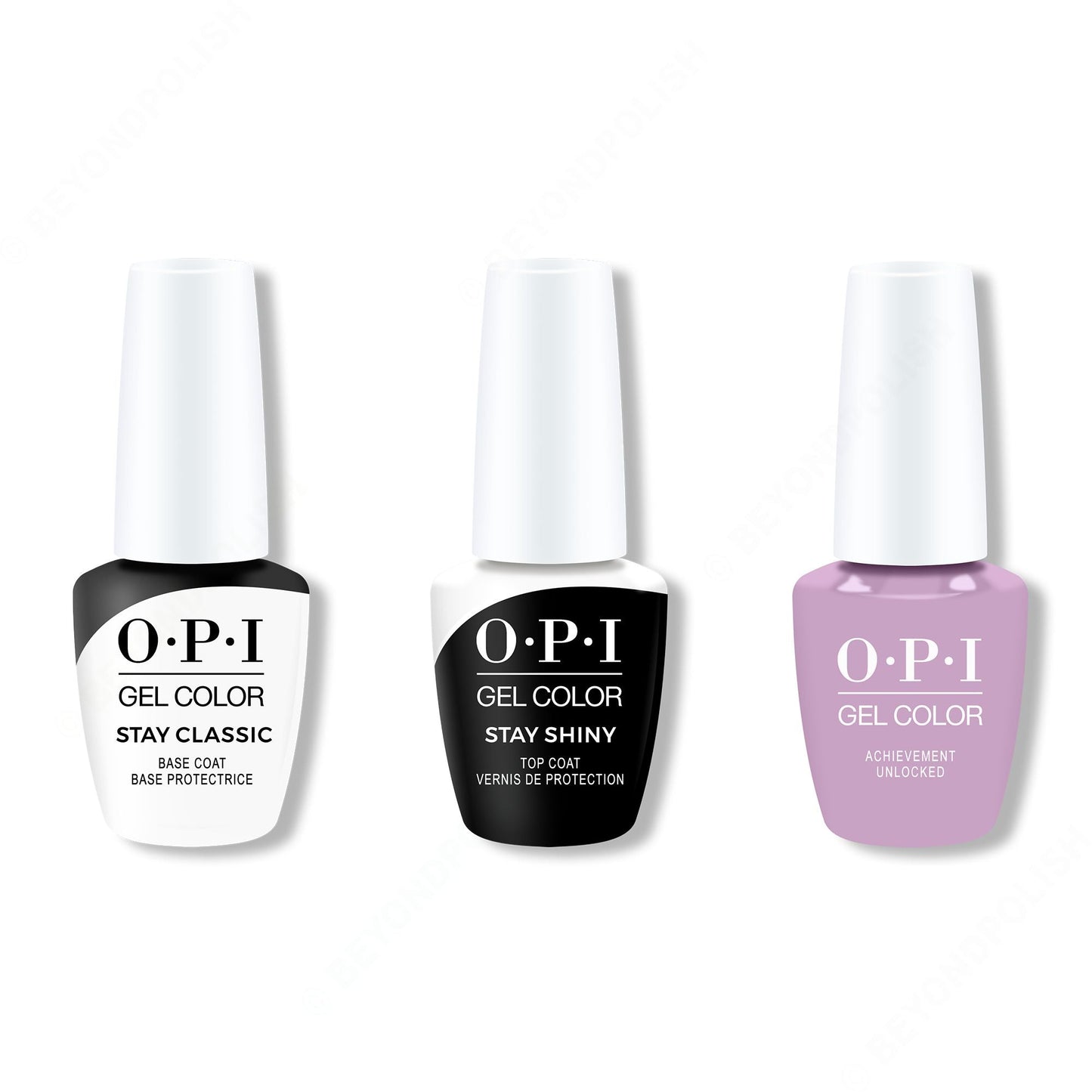 OPI - GelColor Combo - Stay Classic Base, Shiny Top & Achievement Unlocked