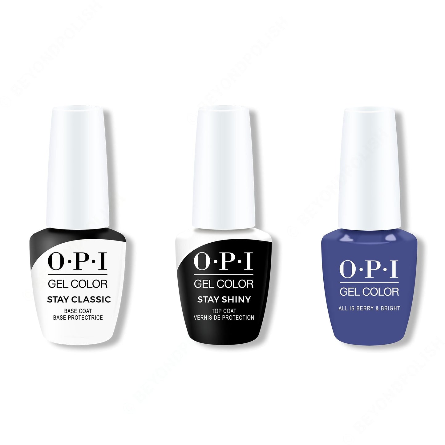 OPI - GelColor Combo - Stay Classic Base, Shiny Top & All is Berry & Bright
