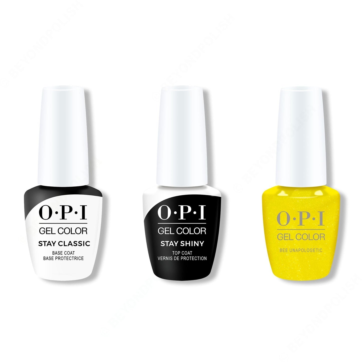 OPI - GelColor Combo - Stay Classic Base, Shiny Top & Bee Unapologetic