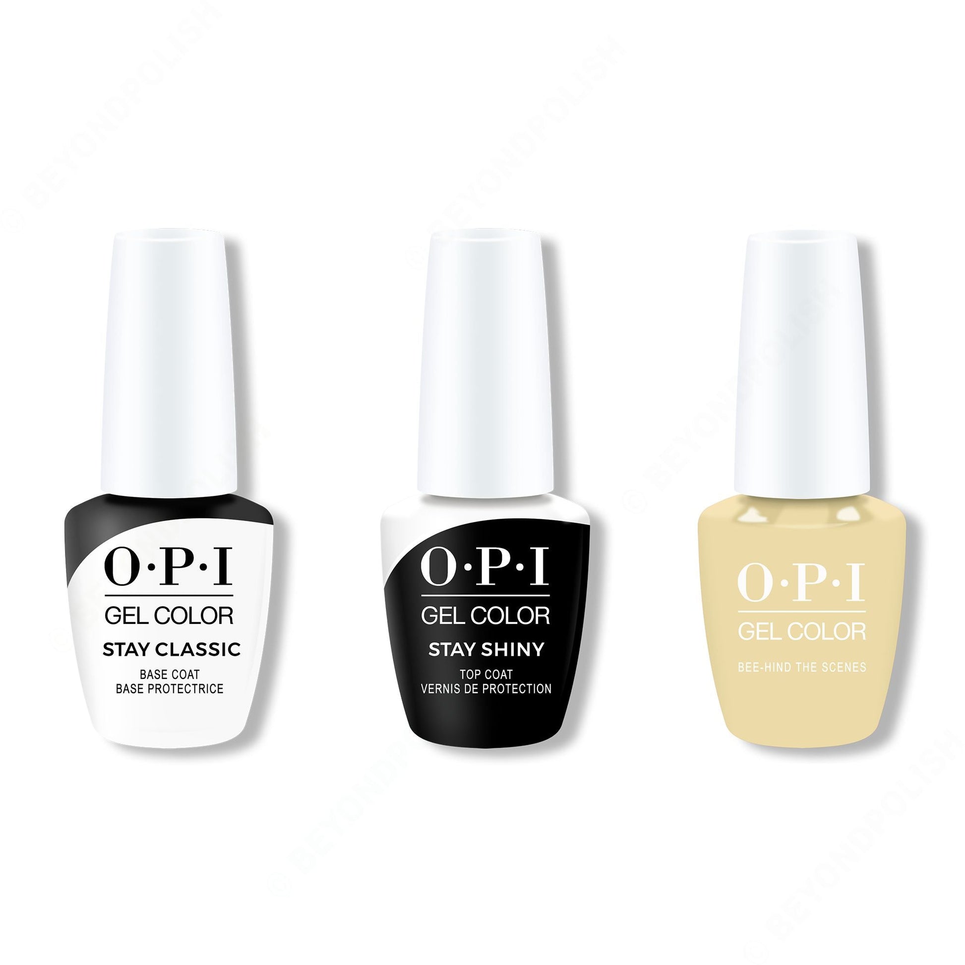 OPI - GelColor Combo - Stay Classic Base, Shiny Top & Bee-hind the Scenes