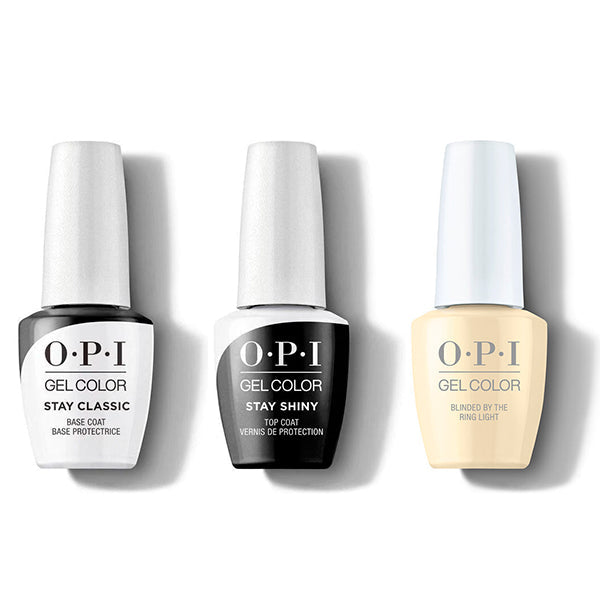 OPI - GelColor Combo - Stay Classic Base, Shiny Top & Blinded By The Ring Light
