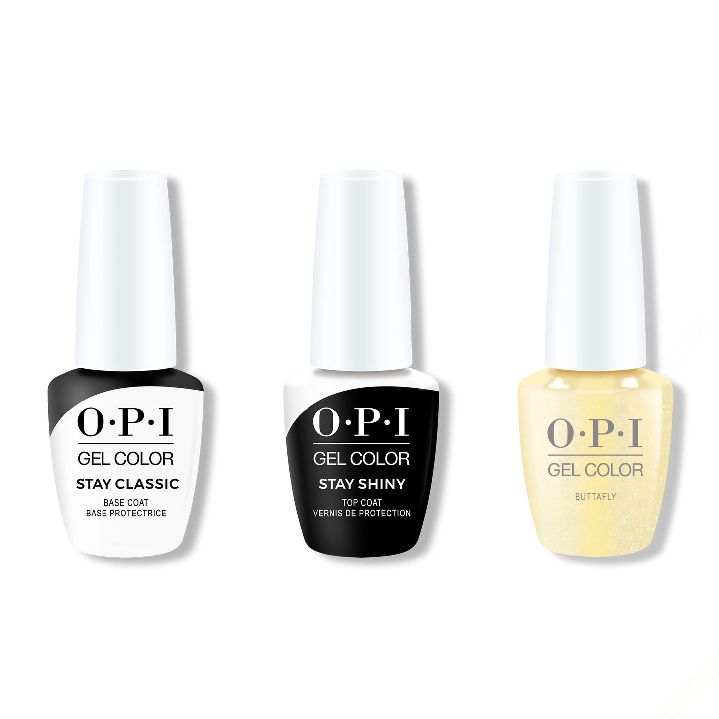 OPI - GelColor Combo - Stay Classic Base, Shiny Top & Buttafly