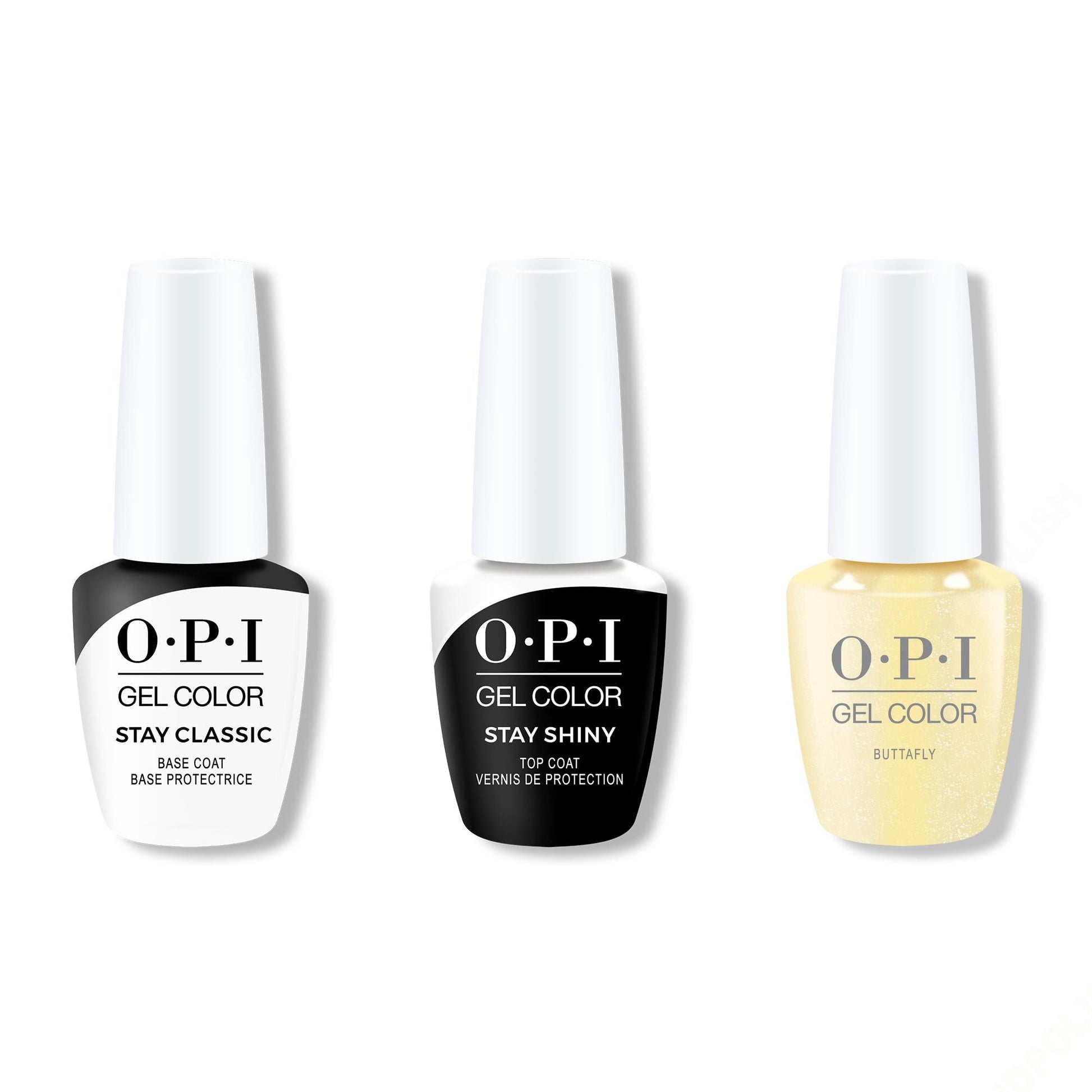 OPI - GelColor Combo - Stay Classic Base, Shiny Top & Buttafly