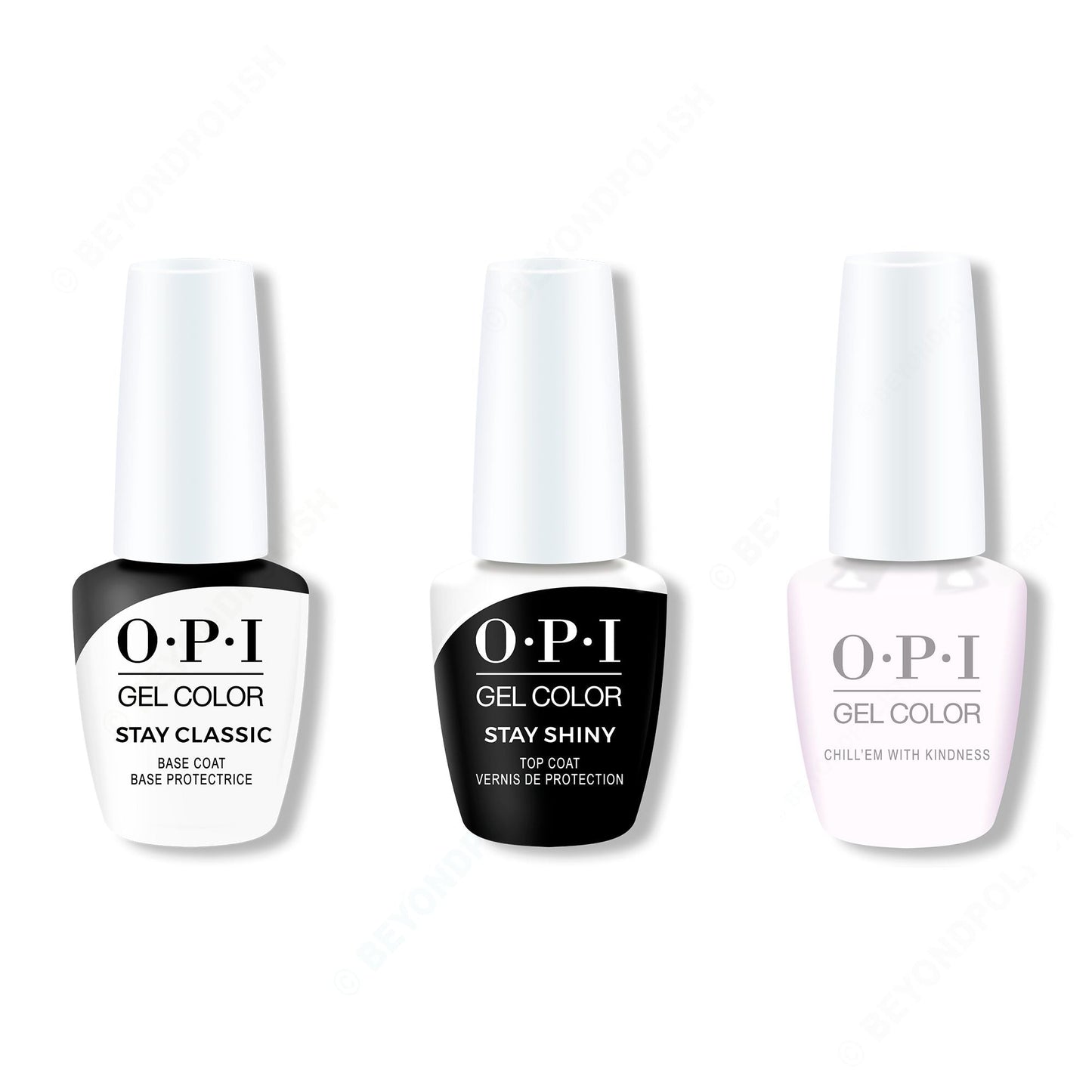 OPI - GelColor Combo - Stay Classic Base, Shiny Top & Chill 'Em With Kindness