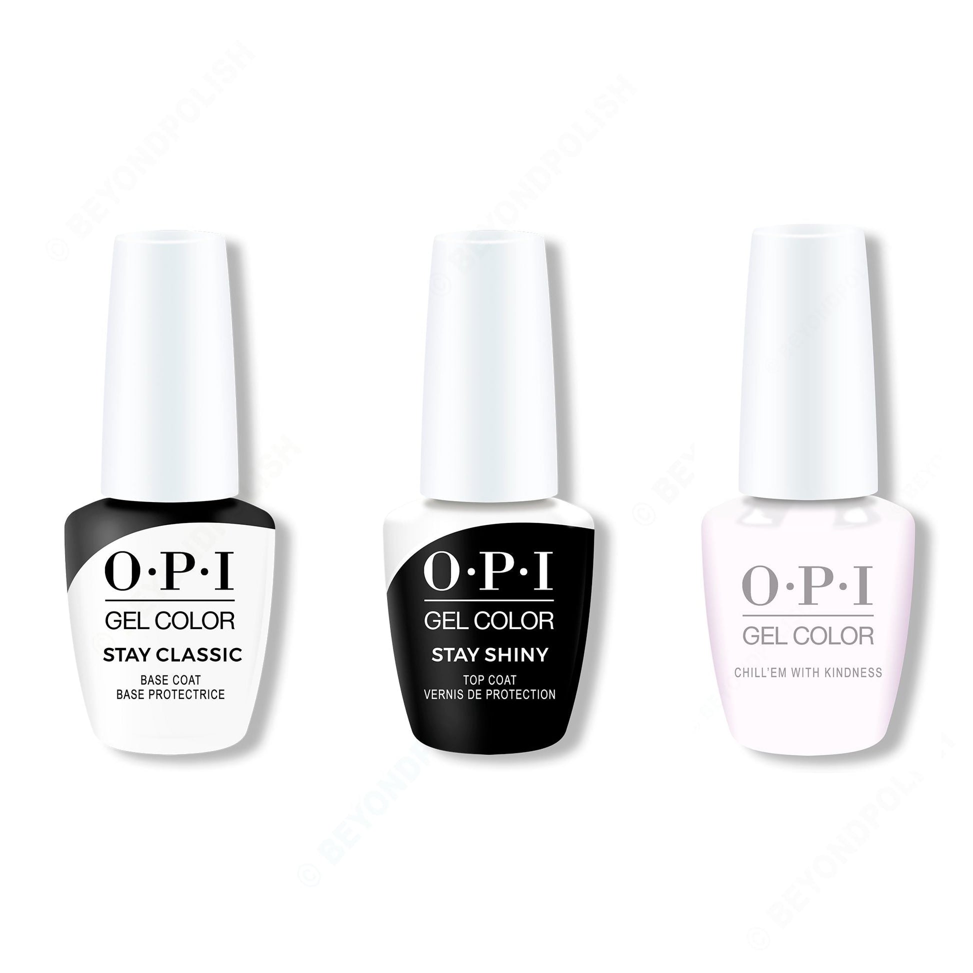 OPI - GelColor Combo - Stay Classic Base, Shiny Top & Chill 'Em With Kindness