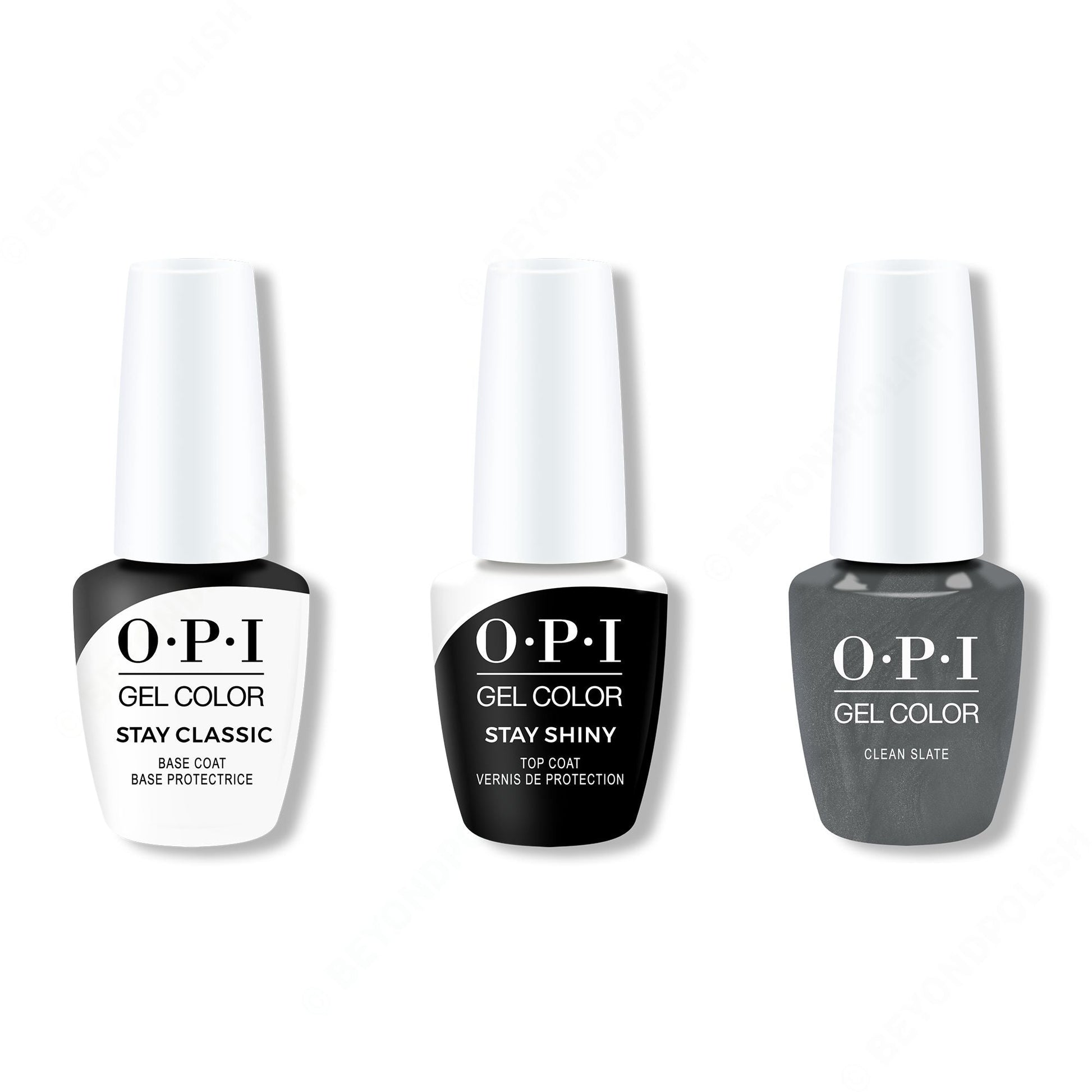 OPI - GelColor Combo - Stay Classic Base, Shiny Top & Clean Slate