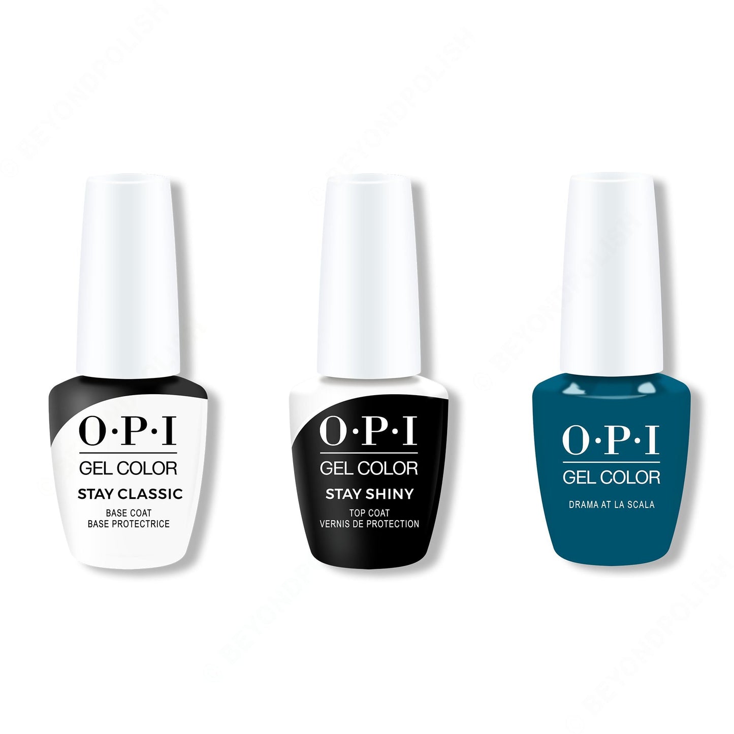 OPI - GelColor Combo - Stay Classic Base, Shiny Top & Drama At La Scala