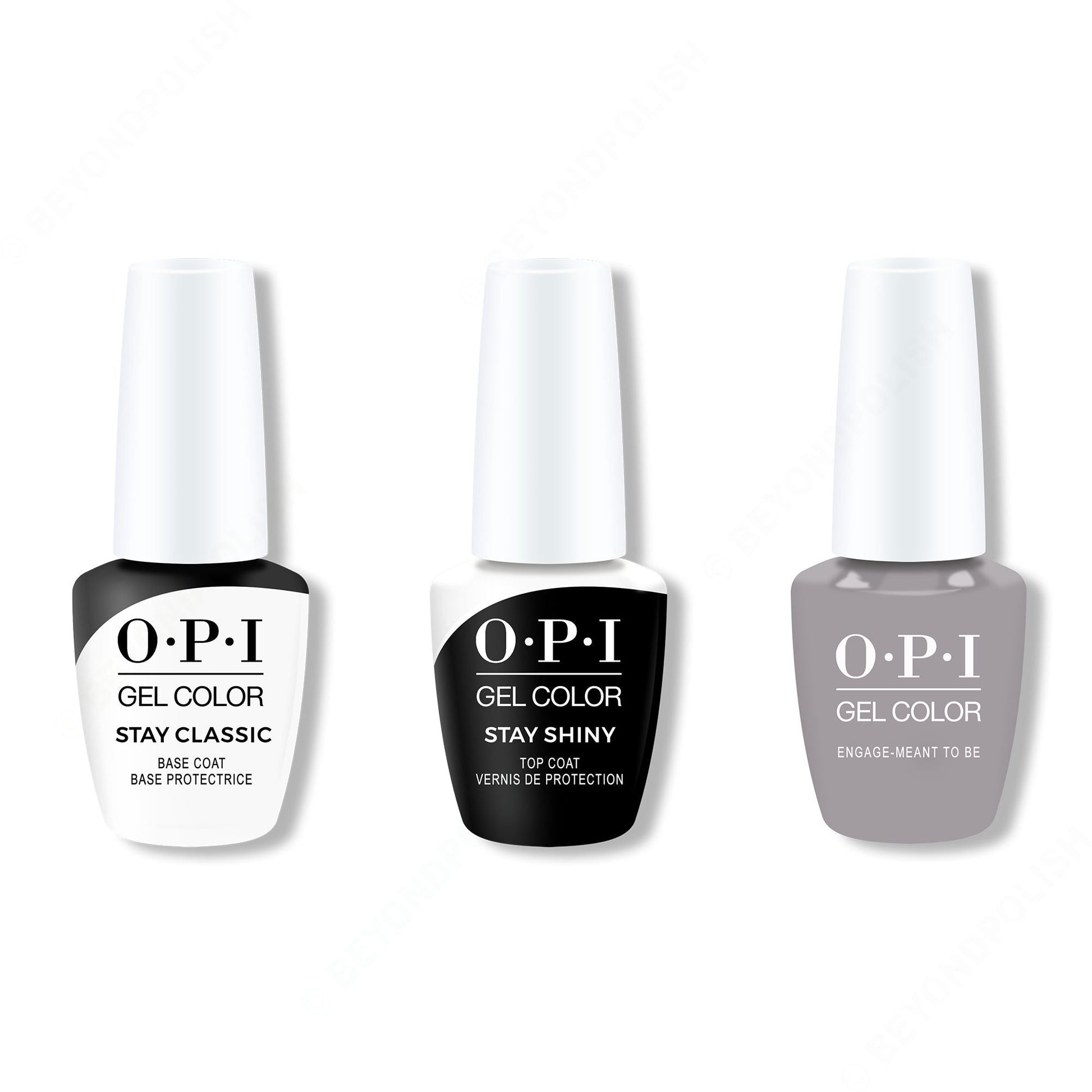 OPI - GelColor Combo - Stay Classic Base, Shiny Top & Engage-meant to Be