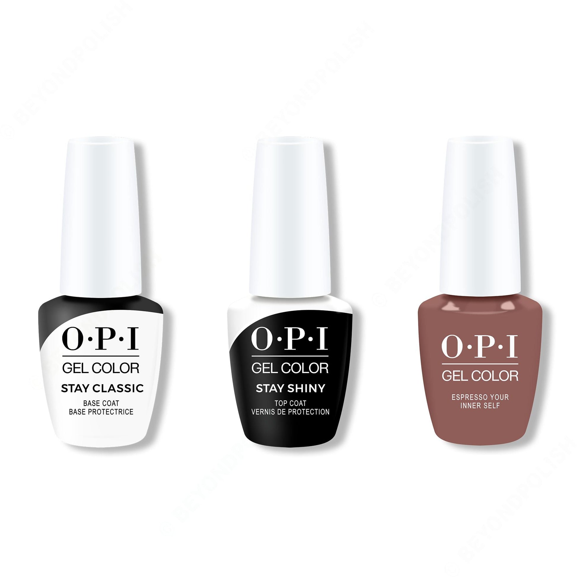 OPI - GelColor Combo - Stay Classic Base, Shiny Top & Espresso Your Inner Self