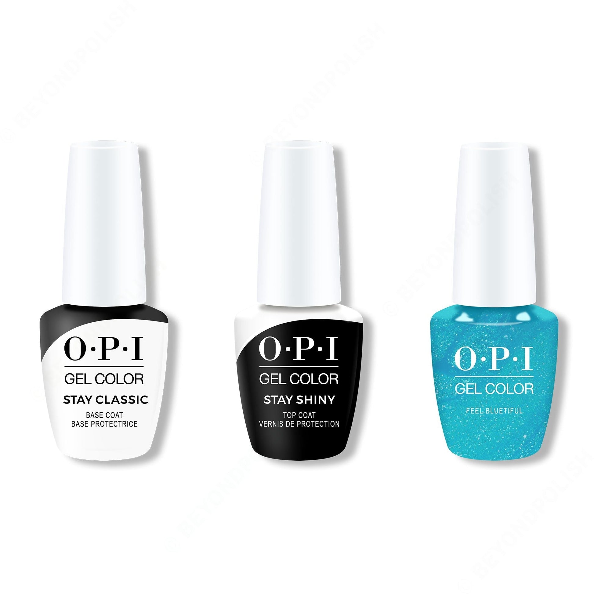 OPI - GelColor Combo - Stay Classic Base, Shiny Top & Feel Bluetiful