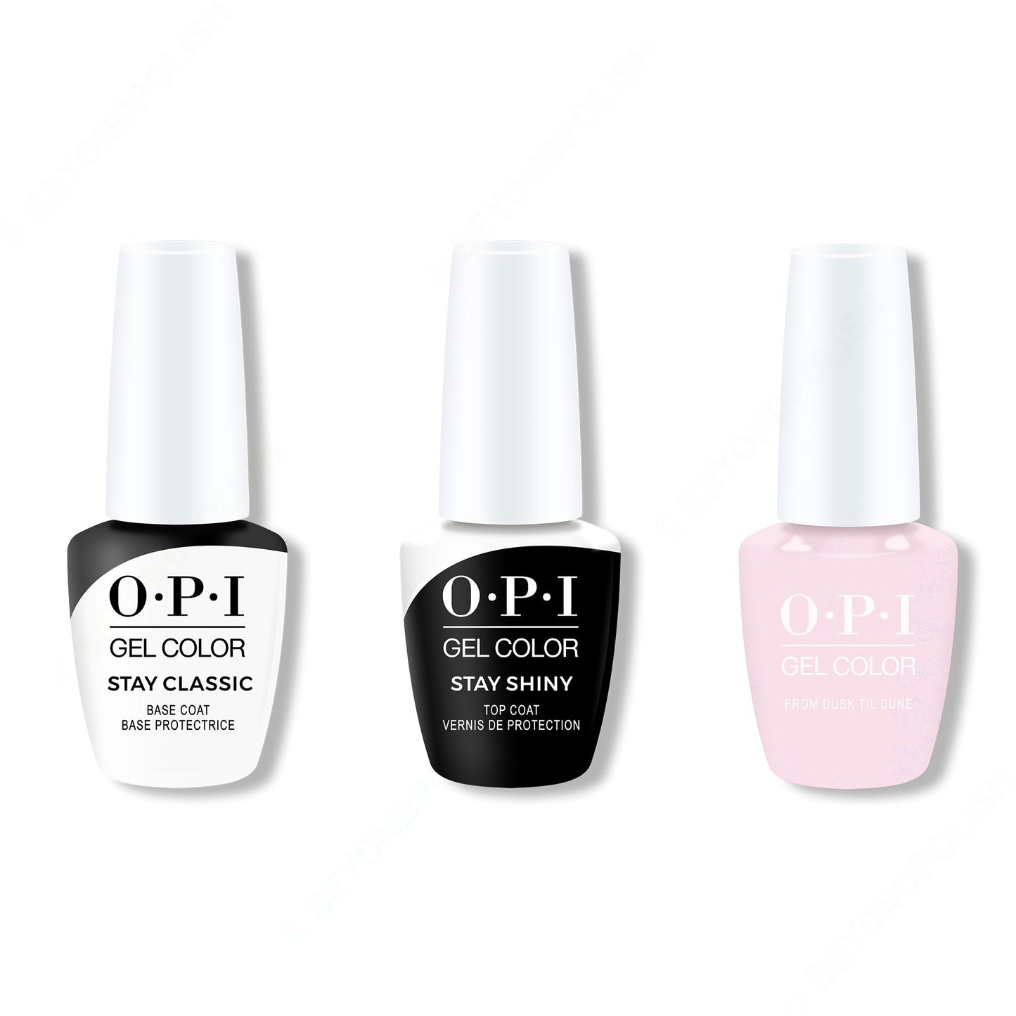 OPI - GelColor Combo - Stay Classic Base, Shiny Top & From Dusk til Dune