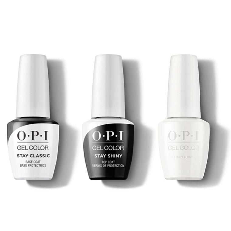 OPI - GelColor Combo - Stay Classic Base, Shiny Top & Funny Bunny