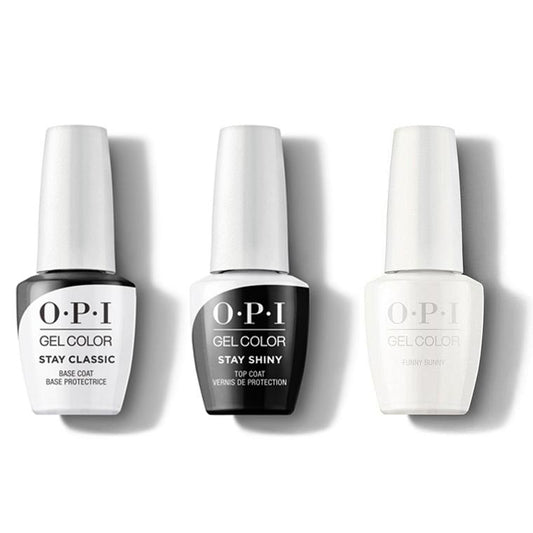 OPI - GelColor Combo - Stay Classic Base, Shiny Top & Funny Bunny