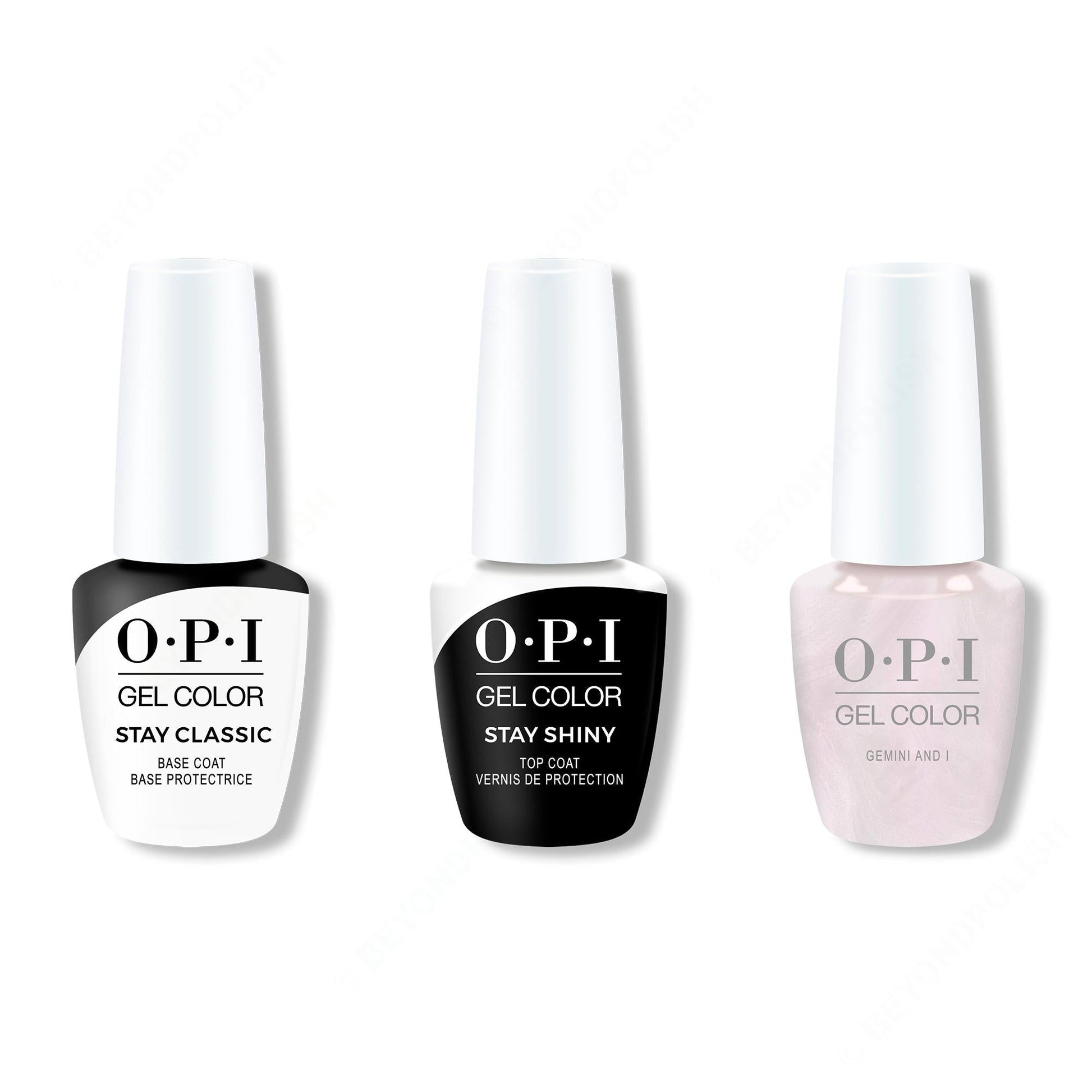 OPI - GelColor Combo - Stay Classic Base, Shiny Top & Gemini And I