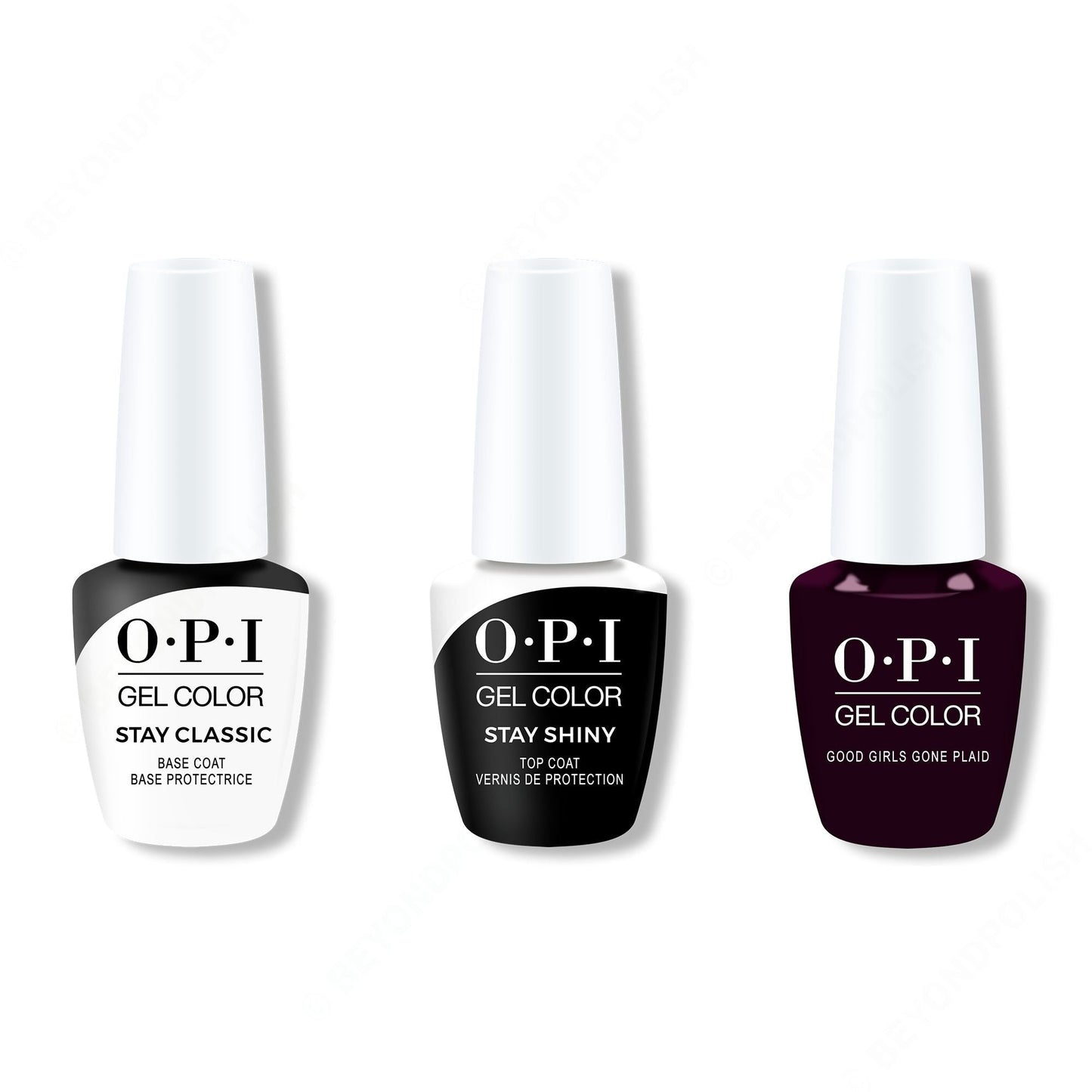 OPI - GelColor Combo - Stay Classic Base, Shiny Top & Good Girls Gone Plaid