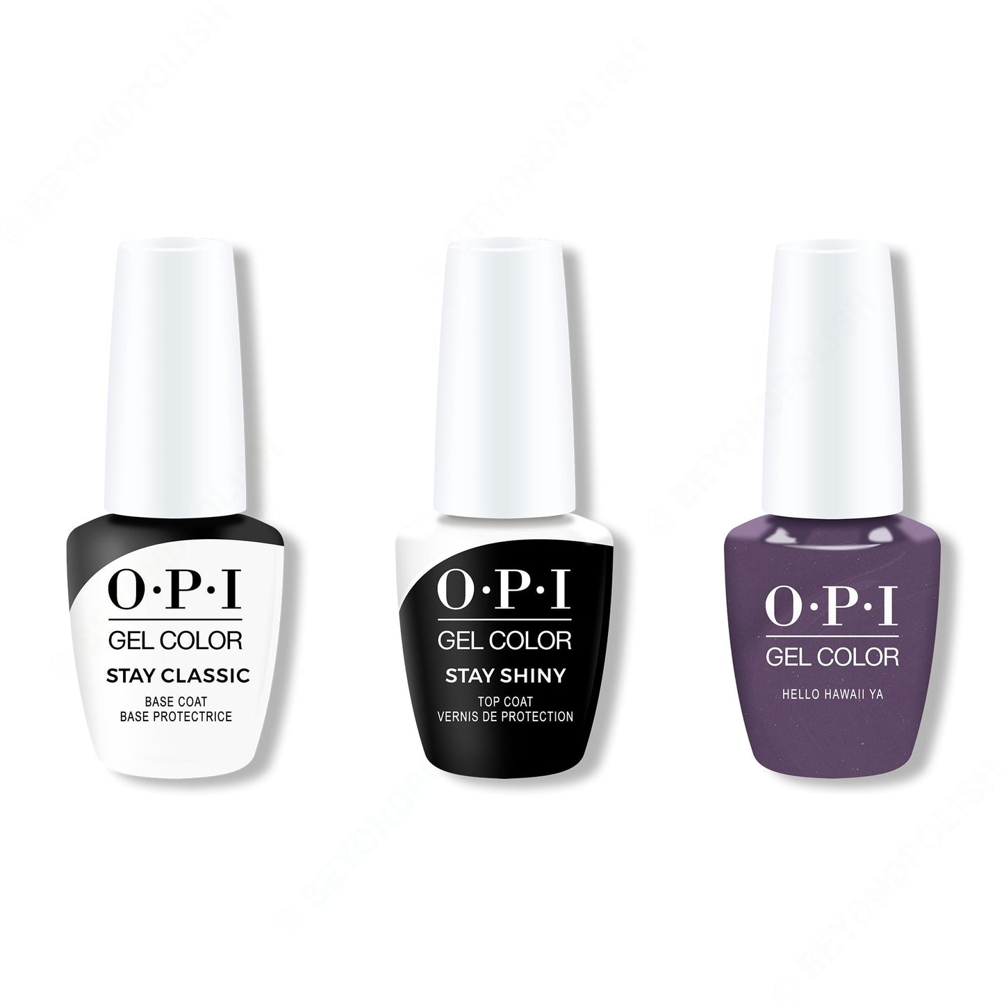 OPI - GelColor Combo - Stay Classic Base, Shiny Top & Hello Hawaii Ya?