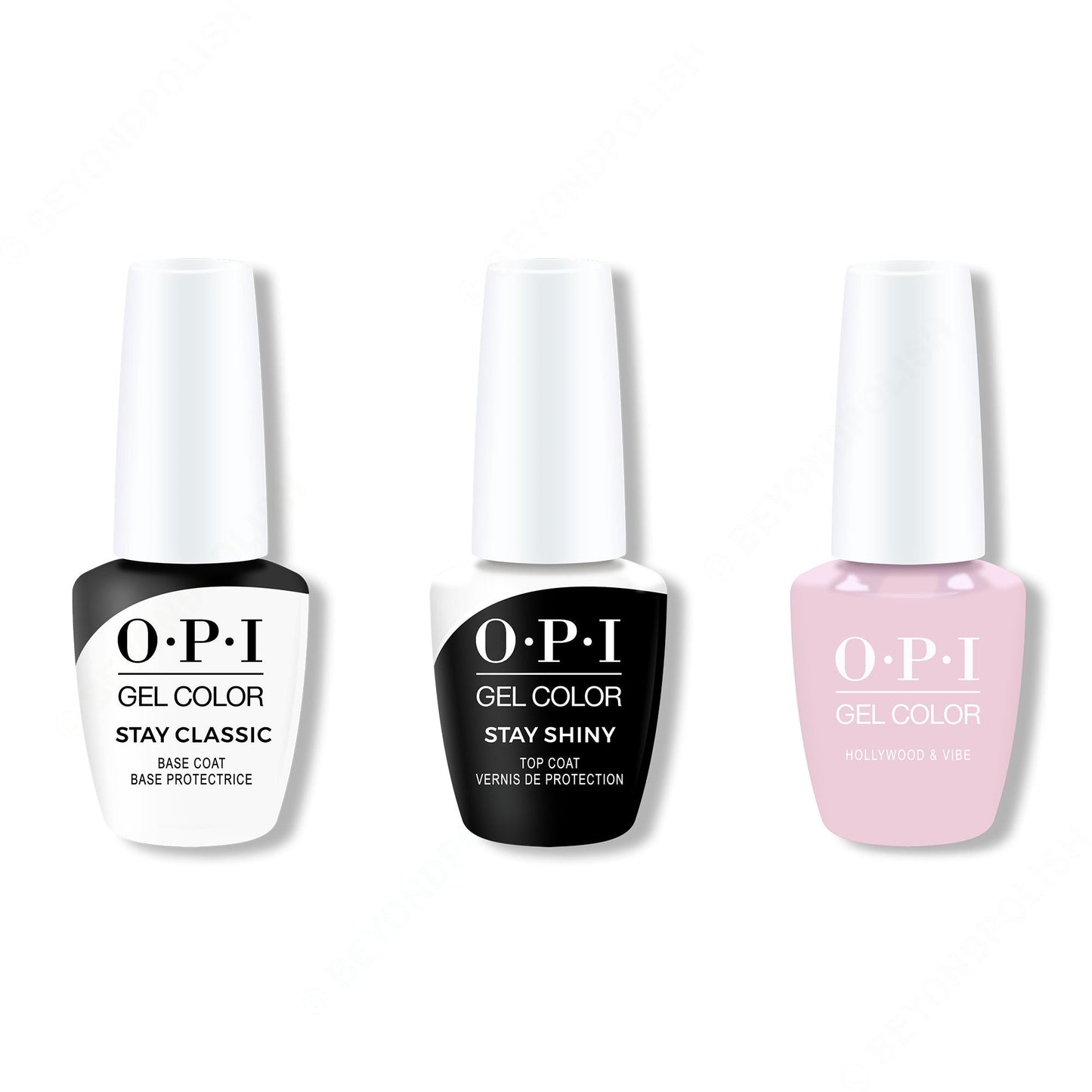 OPI - GelColor Combo - Stay Classic Base, Shiny Top & Hollywood & Vibe
