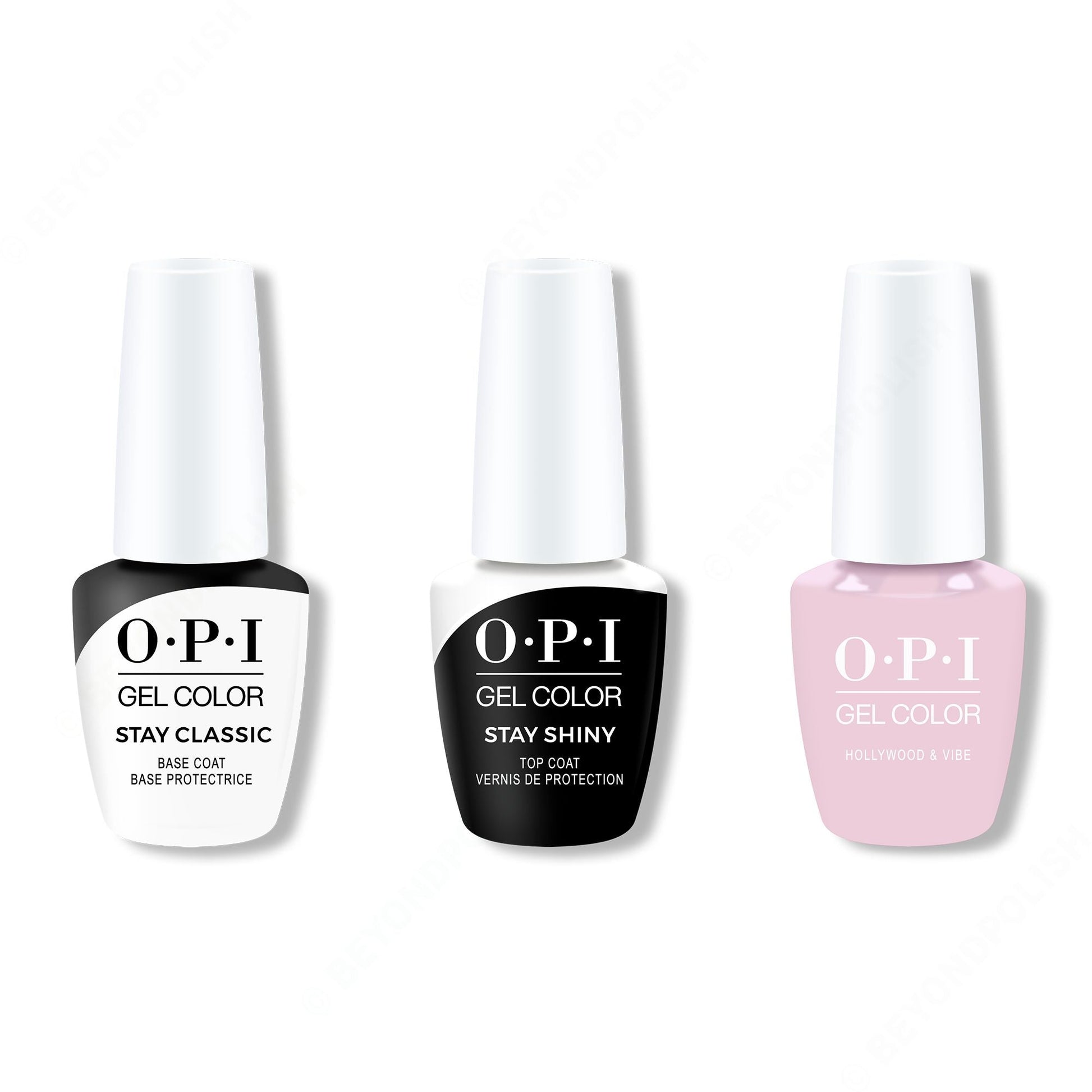 OPI - GelColor Combo - Stay Classic Base, Shiny Top & Hollywood & Vibe