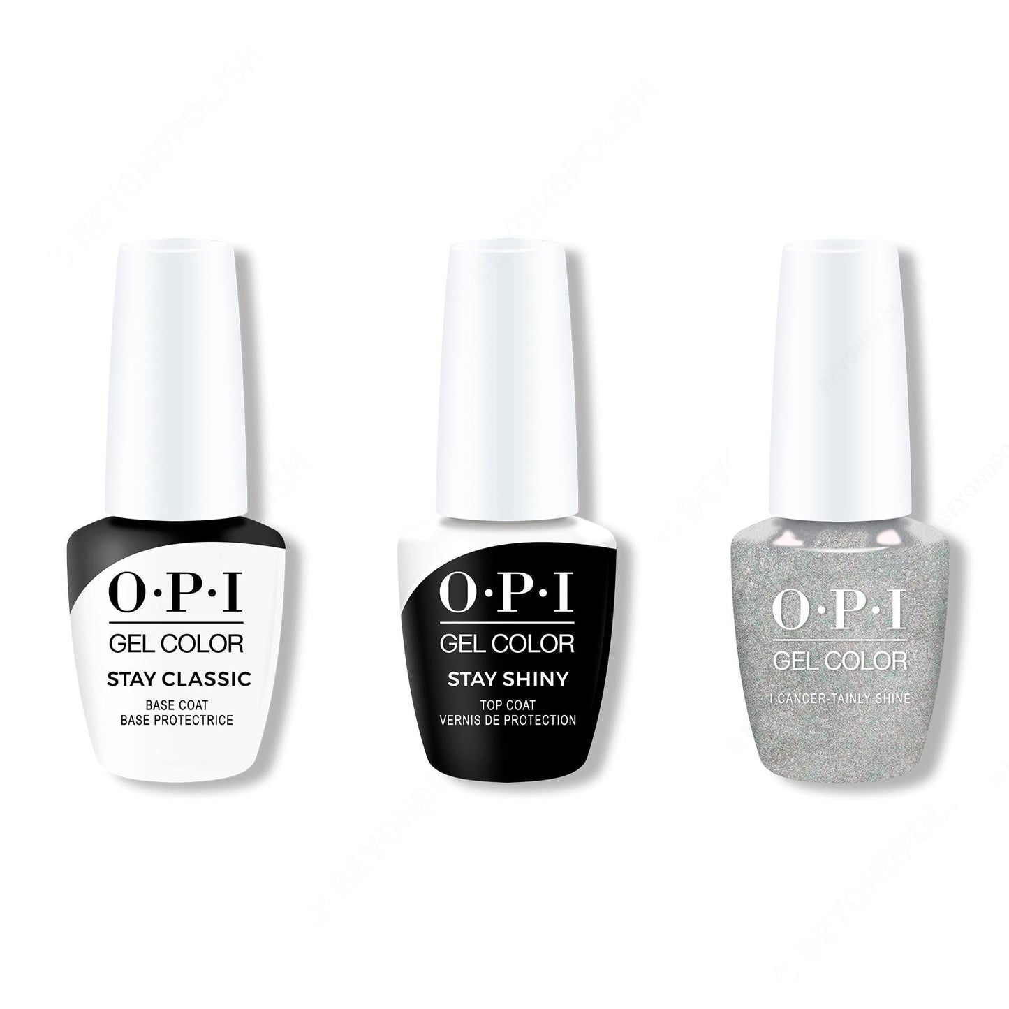 OPI - GelColor Combo - Stay Classic Base, Shiny Top & I Cancer-tainly Shine