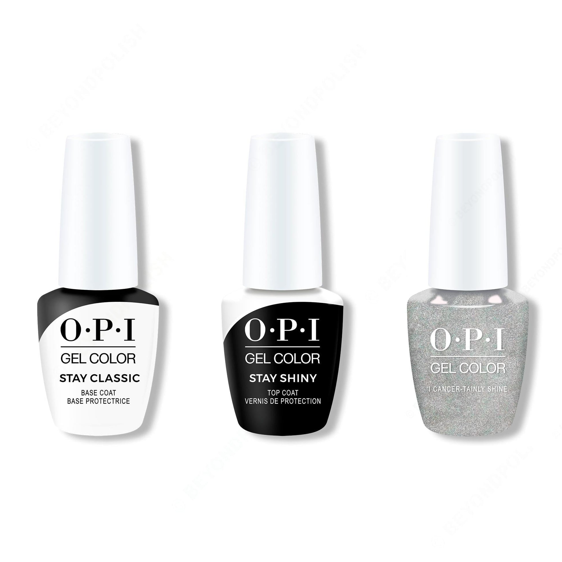 OPI - GelColor Combo - Stay Classic Base, Shiny Top & I Cancer-tainly Shine