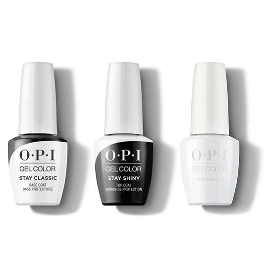 OPI - GelColor Combo - Stay Classic Base, Shiny Top & I Cannoli Wear OPI