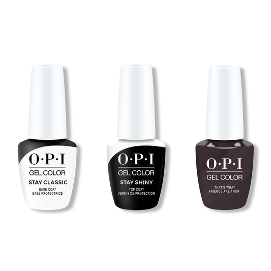 OPI - GelColor Combo - Stay Classic Base, Shiny Top & Krona-logical Order