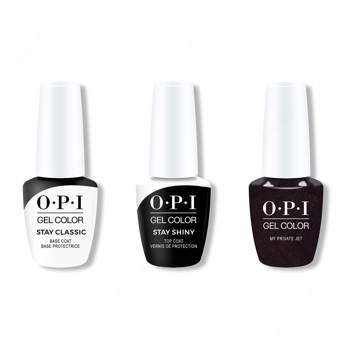 OPI - GelColor Combo - Stay Classic Base, Shiny Top & My Private Jet