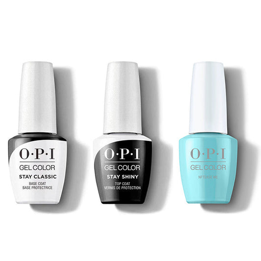 OPI - GelColor Combo - Stay Classic Base, Shiny Top & NFTease Me