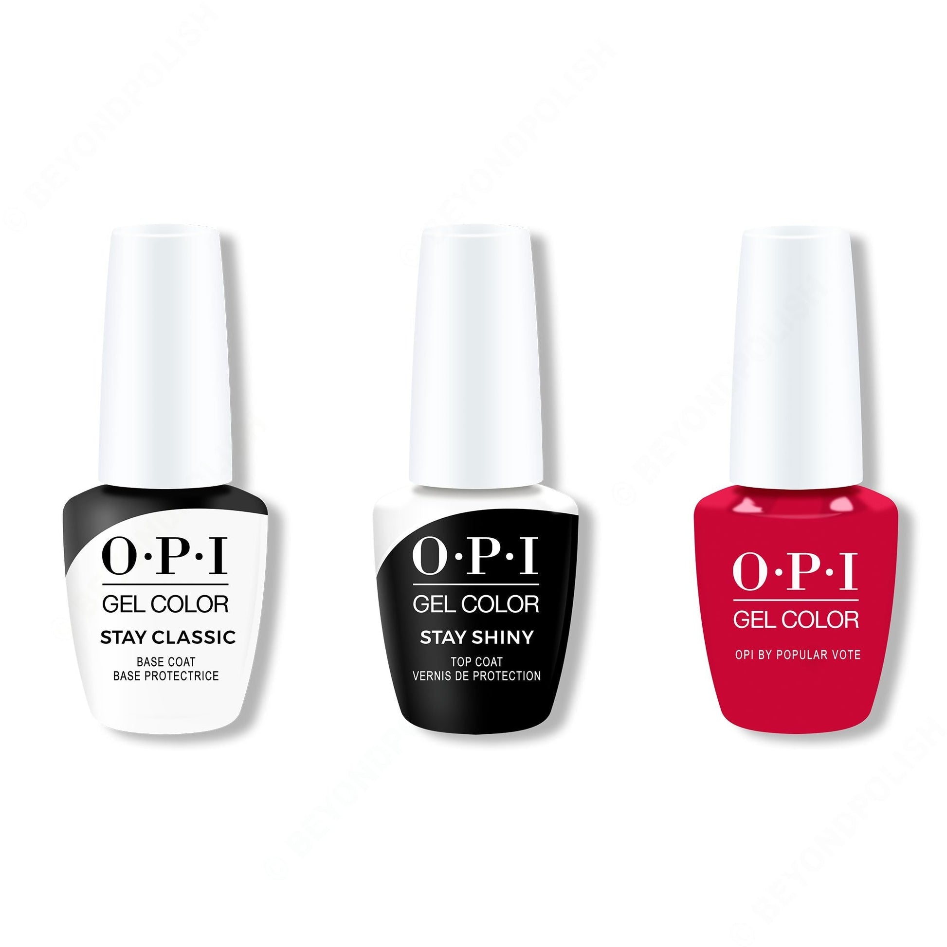 OPI - GelColor Combo - Stay Classic Base, Shiny Top & OPI By Popular Vote