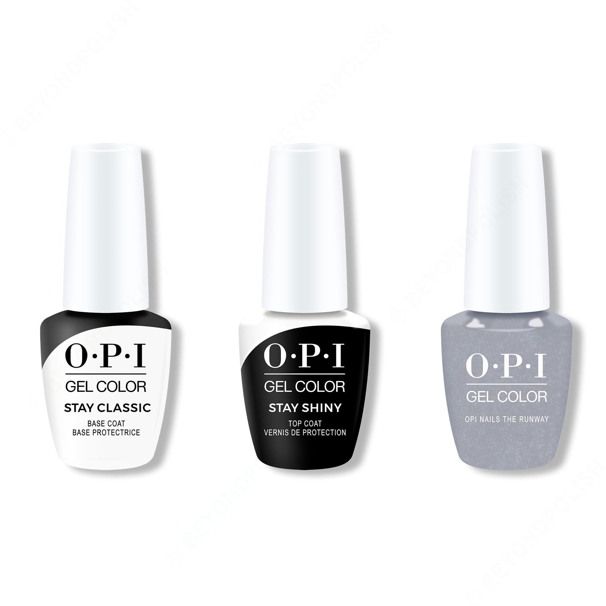 OPI - GelColor Combo - Stay Classic Base, Shiny Top & OPI Nails The Runway