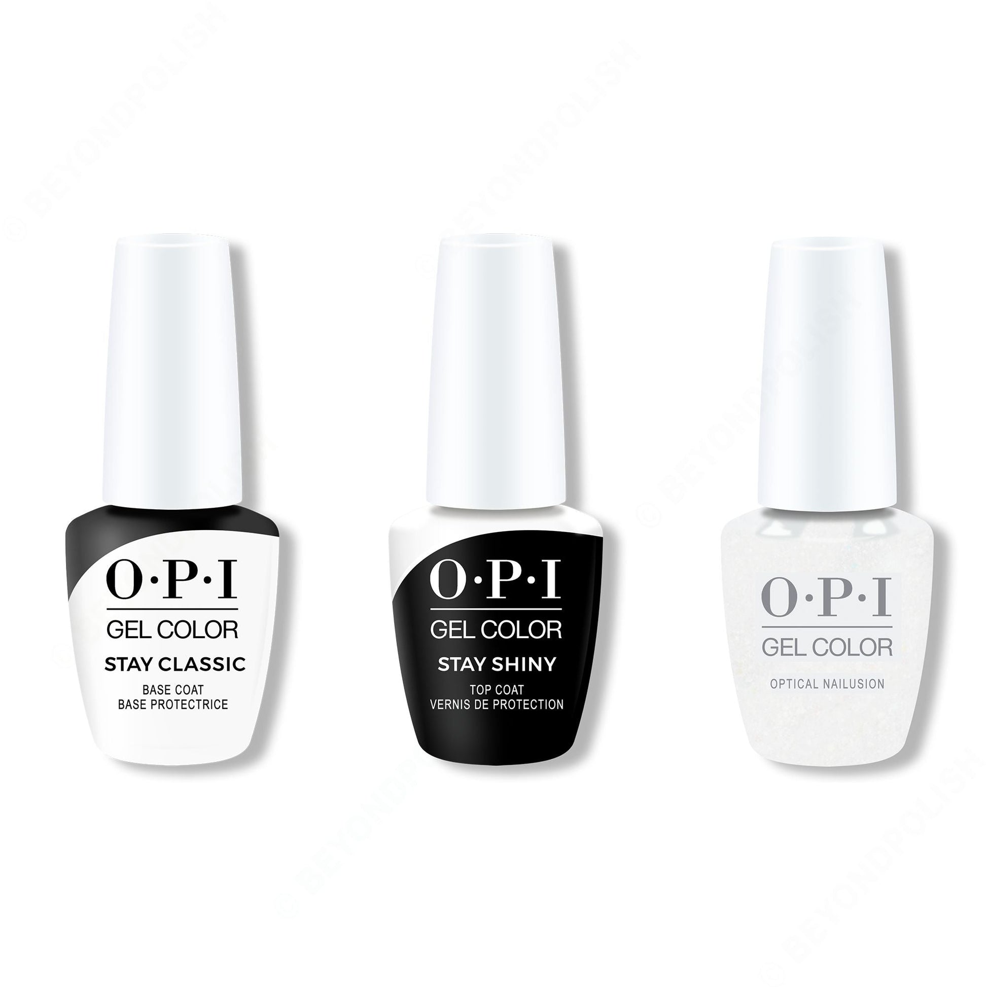 OPI - GelColor Combo - Stay Classic Base, Shiny Top & Optical Nailusion