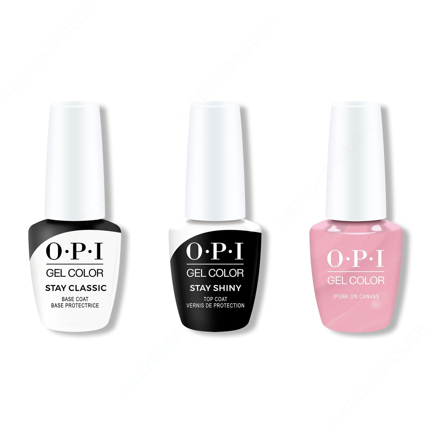 OPI - GelColor Combo - Stay Classic Base, Shiny Top & (P)Ink on Canvas